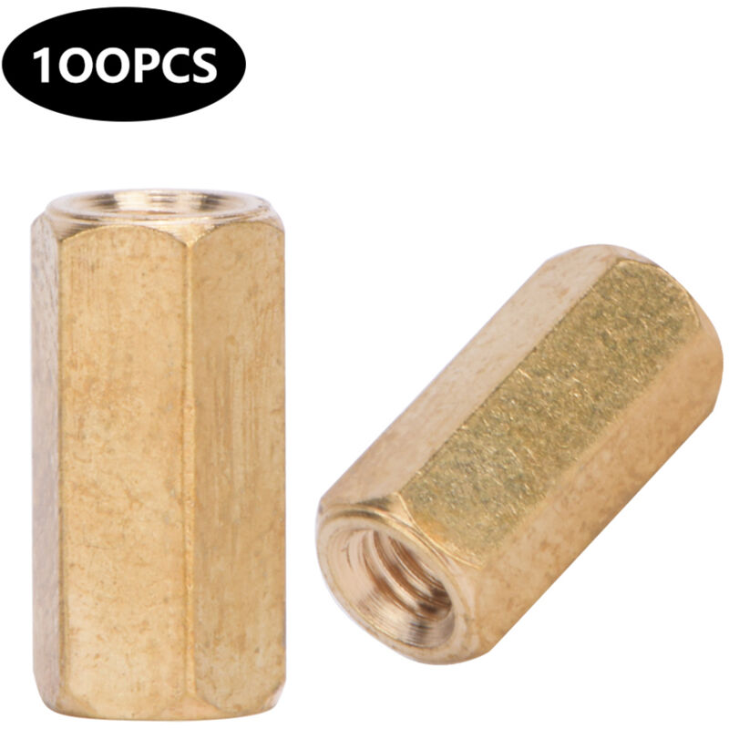 foto del prodotto eosnow accessori per dadi esagonali di accoppiamento di supporto in ottone della scheda madre m3 a 2 vie m3x5 6 8 10 12 15 20 50100 pezzi x 10