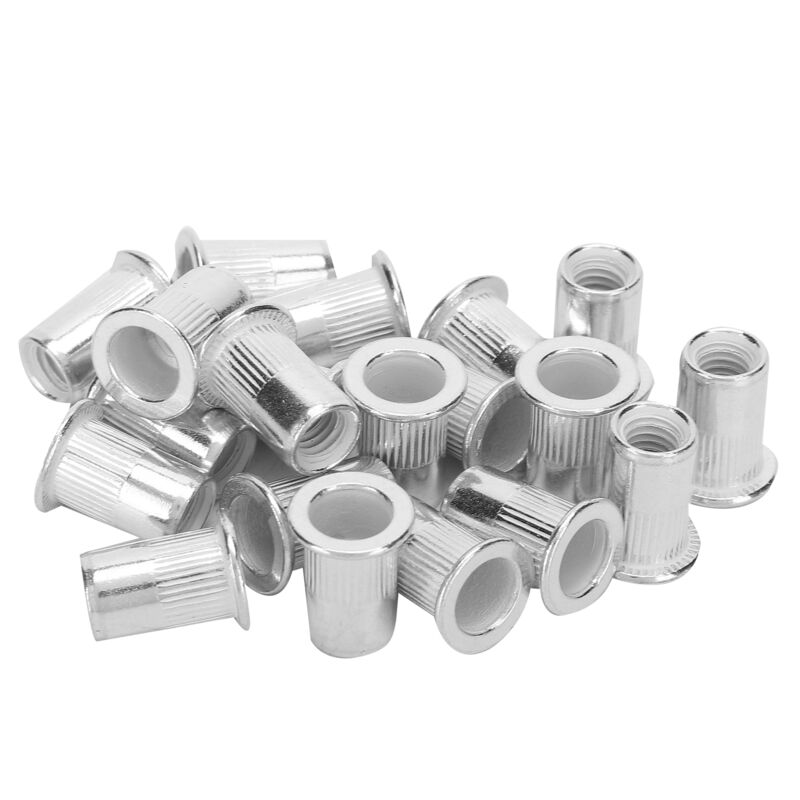 foto del prodotto eosnow accessorio di fissaggio per inserti filettati con dado per rivetti in alluminio professionale da 200 pezzi m6