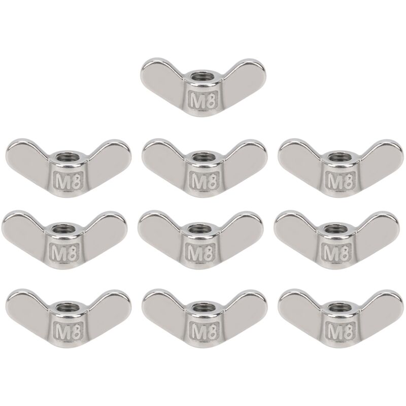foto del prodotto eosnow accessorio hardware di fissaggio in acciaio inossidabile 304 dadi a farfalla m8 da 10 pezzi