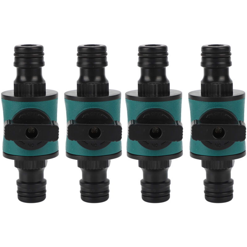 foto del prodotto eosnow adattatore per tubo da giardino a doppia testa a prova di perdite in plastica con connettore rapido per tubo da 4 pezzi per sistema di