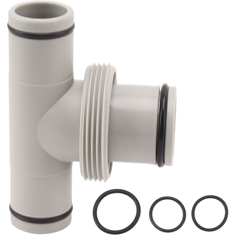 foto del prodotto eosnow adattatore per tubo del pool t connettore della pompa filettata a forma t da 1,5 pollici a 1,25 pollici plunger di connessione per