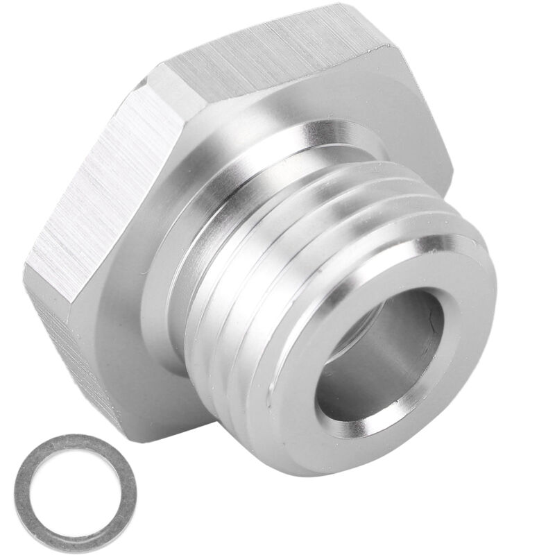 foto del prodotto eosnow adattatore sensore pressione olio m16x1,5 a 1 8npt raccordo in alluminio per motore serie gm ls