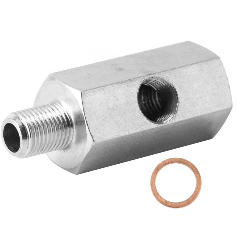 foto del prodotto eosnow adattatore sensore pressione olio npt tee maschio a femmina da 1 8 pollici a m10x1,0 raccordo manometro linea di alimentazione turbo