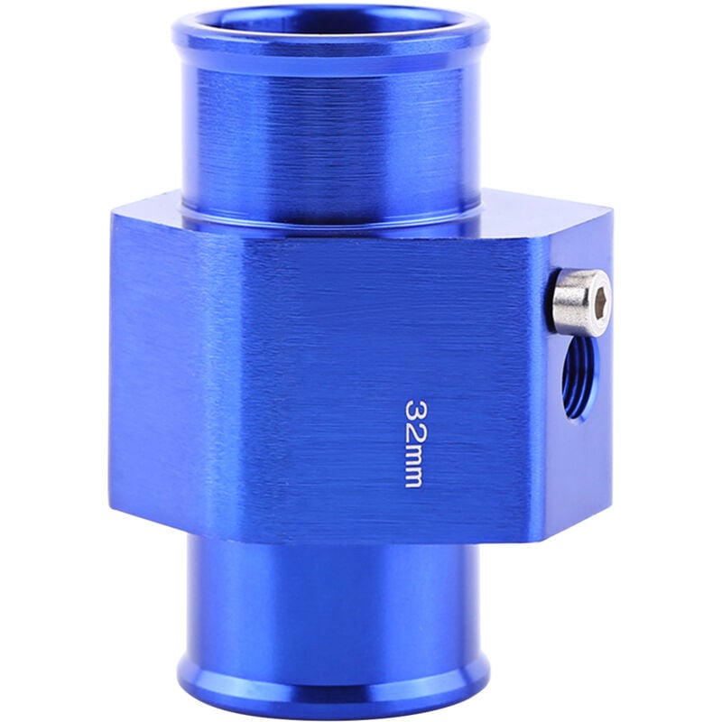 foto del prodotto eosnow adattatore universale per sensore di temperatura per tubo flessibile per giunto temperatura acqua per auto in metallo blu 32 mm