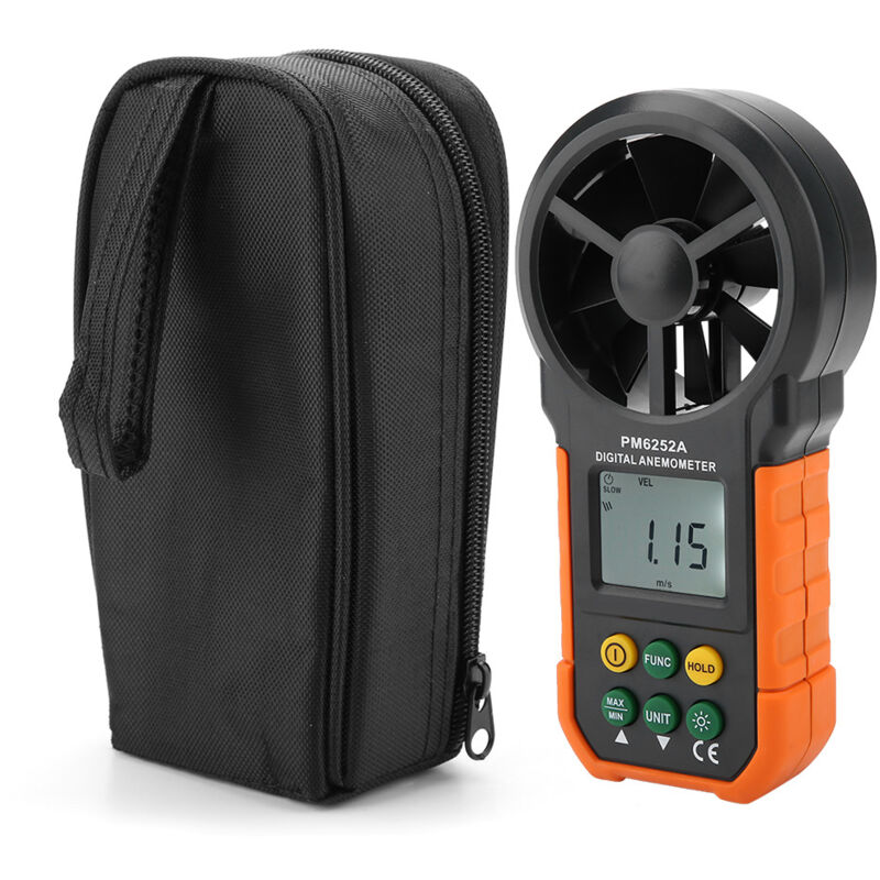 immagine 0 del prodotto eosnow anemometro lcd a grande schermo, misuratore di velocit del vento, retroilluminazione per conversione unit di alta qualit per l industria