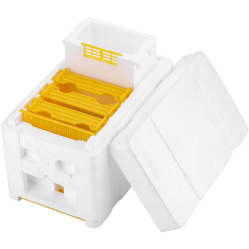 foto del prodotto eosnow apicoltura king box queen allevamento 9,45 x 5,83 6,50 pollici accoppiamento di api fai da te naturale a nido d ape impollinazione del