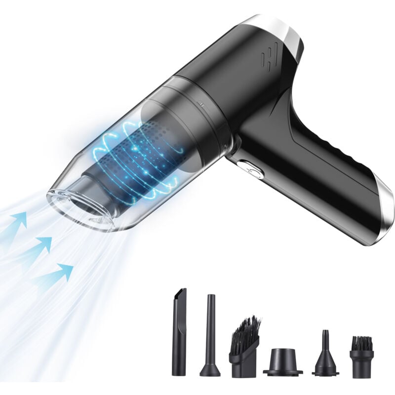 foto del prodotto eosnow aspirapolvere portatile senza fili 6500 pa, potente aspirazione, 3 in 1, soffiatore e pompa a mano, 120 w, ad alta potenza, portatile,
