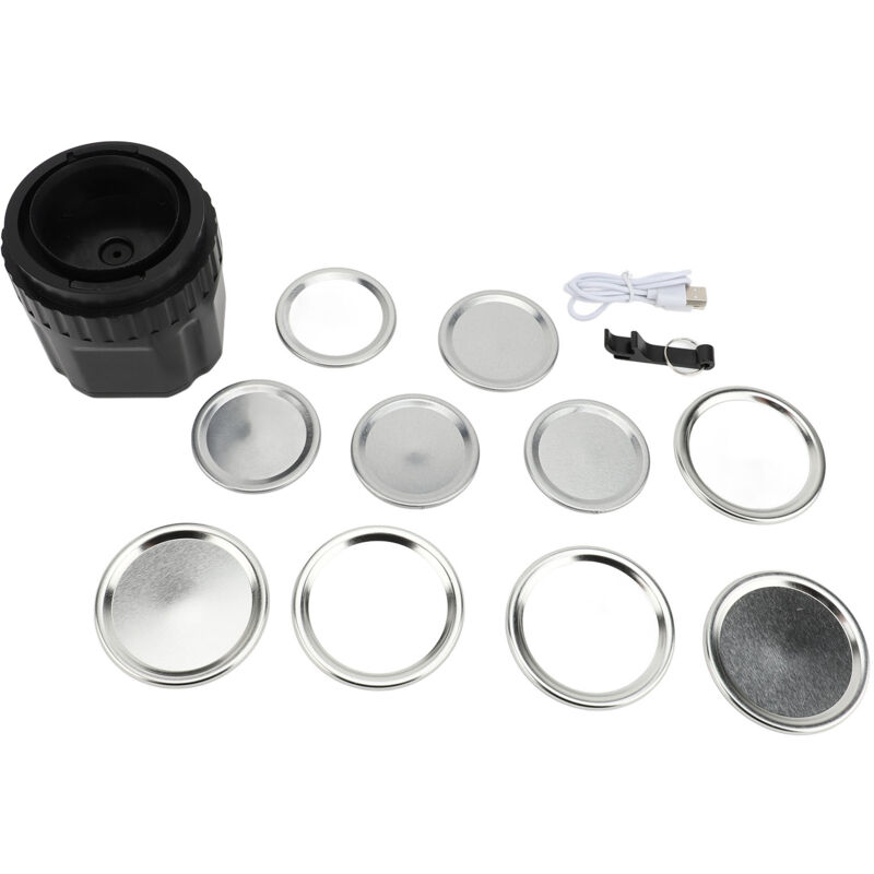 foto del prodotto eosnow barattolo per aspirapolvere servatura a led per alimenti per alimenti kit elettrico usb con coperchi per bocca larghi e regolari