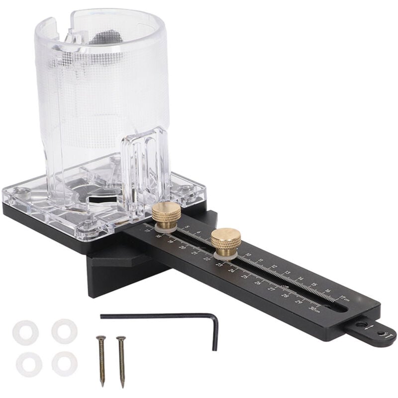 foto del prodotto eosnow base per fresatrice per legno cnc 8mm pin 2.5mm fori per chiodi fresatura cerchio scanalatura per diametro 65mm