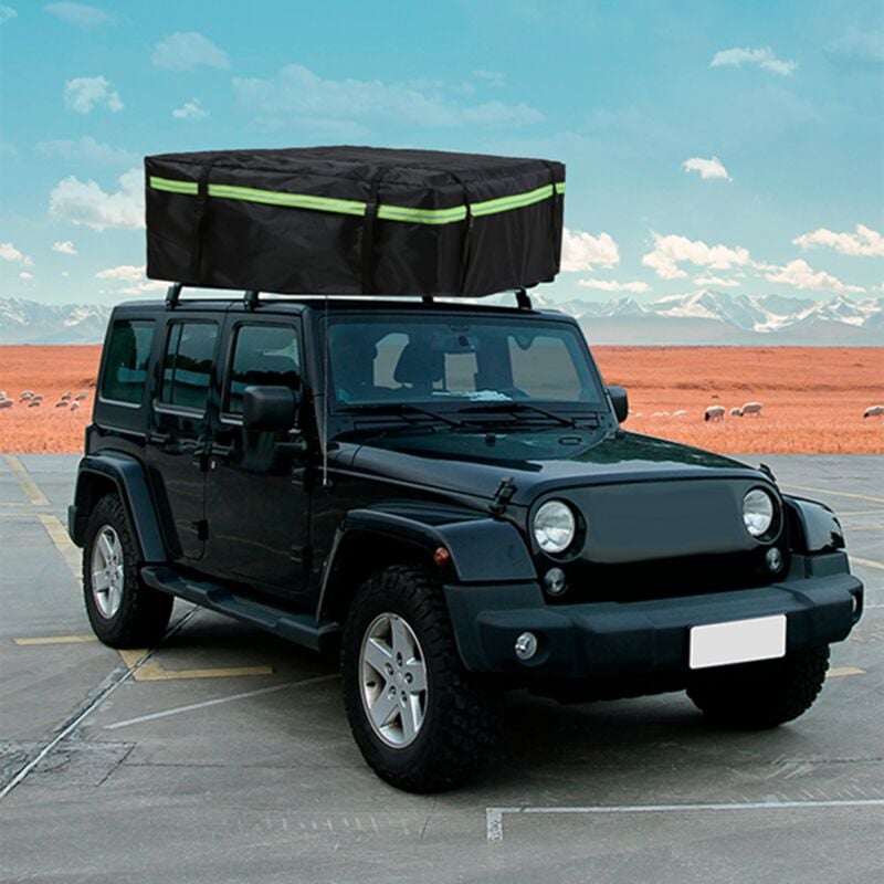 foto del prodotto eosnow borsa da carico, borsa universale per bagagli, portapacchi per tetto auto, con striscia riflettente notturna, per viaggi e