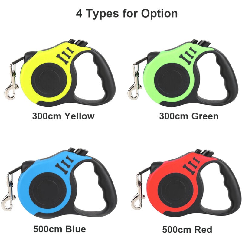 foto del prodotto eosnow cane retrattile per cani che cammina con maniglia anti slip per animali domestici di piccole e medie