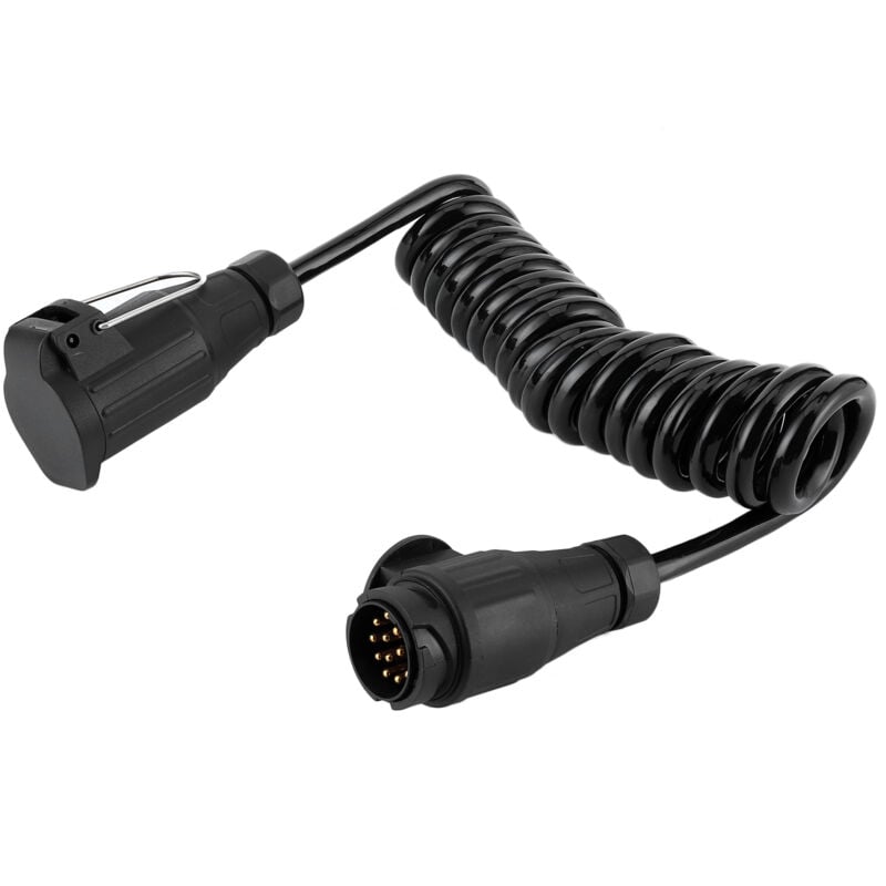 foto del prodotto eosnow cavo a molla da 13 pin a adattatore per spina da rimorchio per auto, roulotte, camper