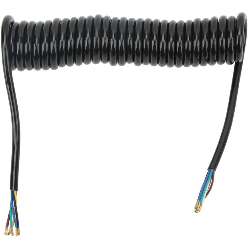 foto del prodotto eosnow cavo di prolunga per rimorchio a spirale 12,8 piedi 20 awg 7 core cavo di prolunga per rimorchio in rame poliuretanico per carro attrezzi rv