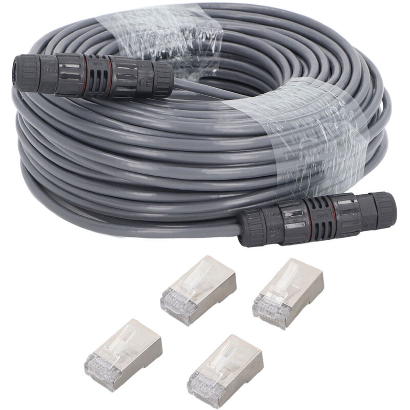 foto del prodotto eosnow cavo di prolunga starlink da 150 piedi estendi fino a 225 piedi ip68 supporto impermeabile cavo starlink protocollo 1000 m