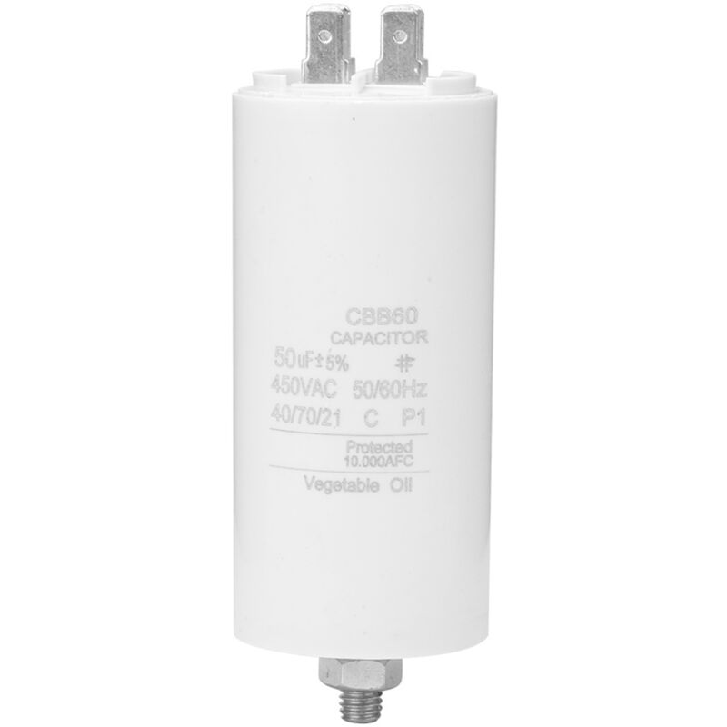 foto del prodotto eosnow condensatore di marcia motore cbb60 450v 50uf con dado per lavatrice