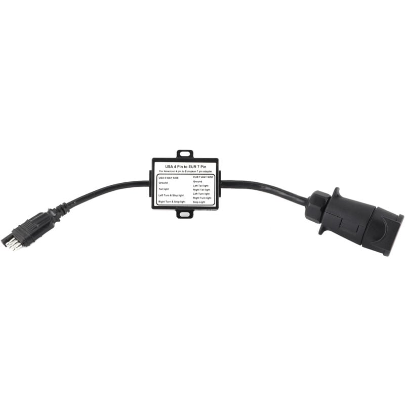 foto del prodotto eosnow connettore per rimorchio convertitore luci usa da 4 pin a eur 7 adattatore segnale di arresto freno separatore
