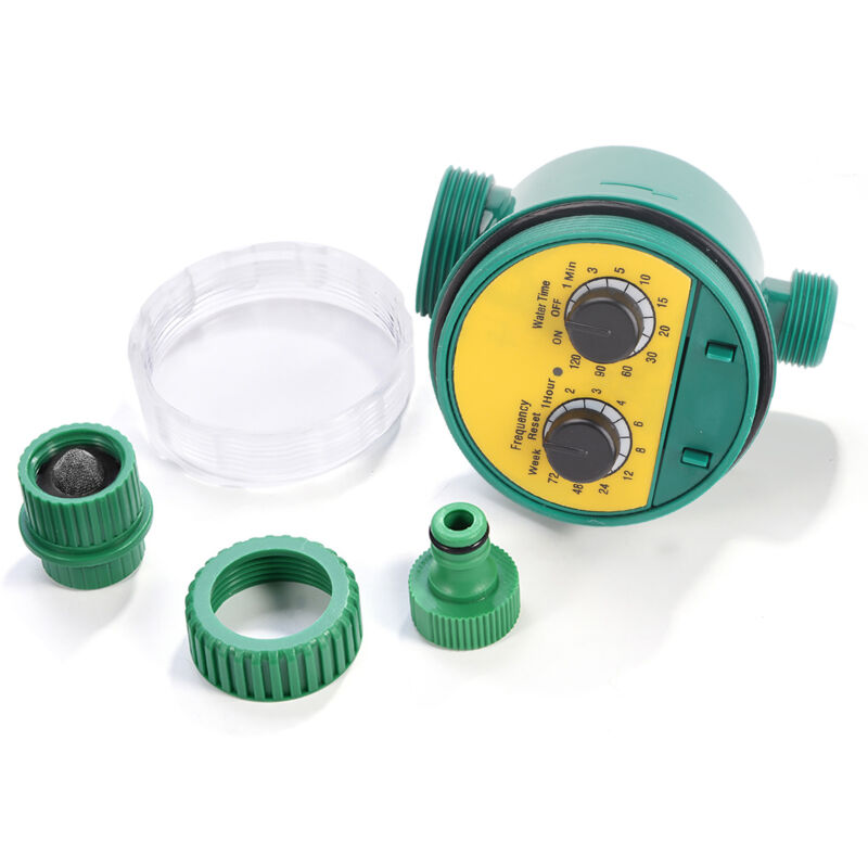 foto del prodotto eosnow controller per irrigazione da giardino con timer elettronico automatico a due quadranti multifunzione