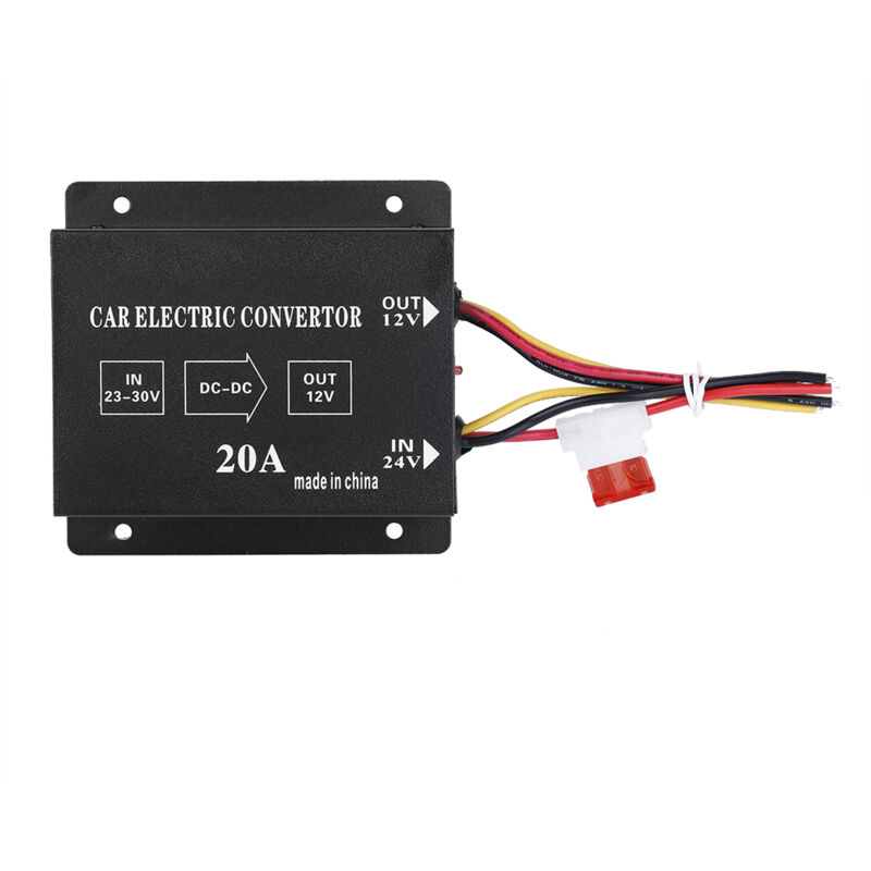 foto del prodotto eosnow convertitore di potenza per camion per auto 20a 240w dc 24v a 12v riduttore di tensione elettrico trasformatore step down