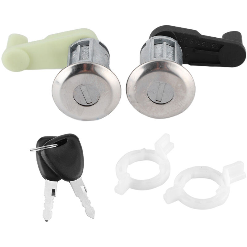 foto del prodotto eosnow coppia di kit cilindro serratura porta con chiave 7701468981 adatto per megane i scenic i clio ii thalia