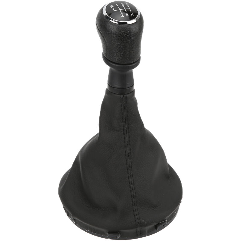 foto del prodotto eosnow copri pomello cambio auto in pelle pu nera di ricambio per trasporto multivan caravelle t5 t6 2003 20116 speed