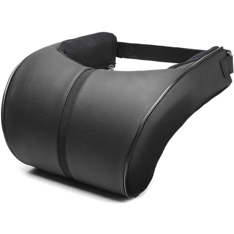 foto del prodotto eosnow - cuscino per il collo dell'auto per auto cuscini in memory foam in pelle pu riposo cuscino per poggiatesta del sedile