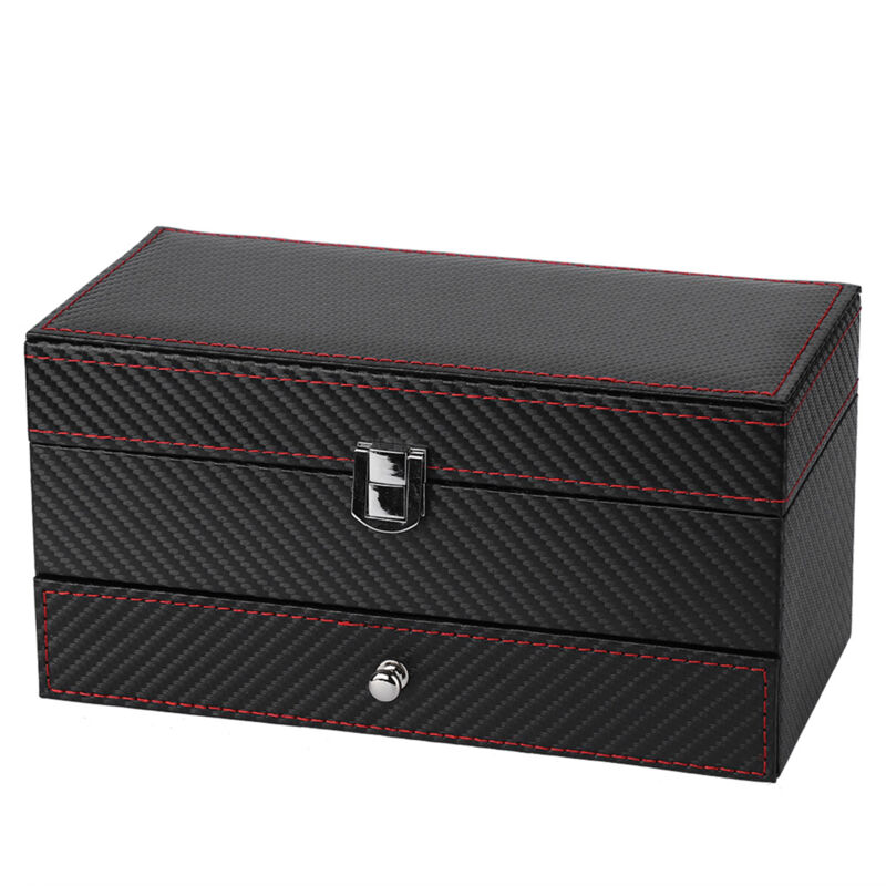 foto del prodotto eosnow custodia doppia per gioielli, orologi, orecchini, anelli, bracciale, collana, organizer