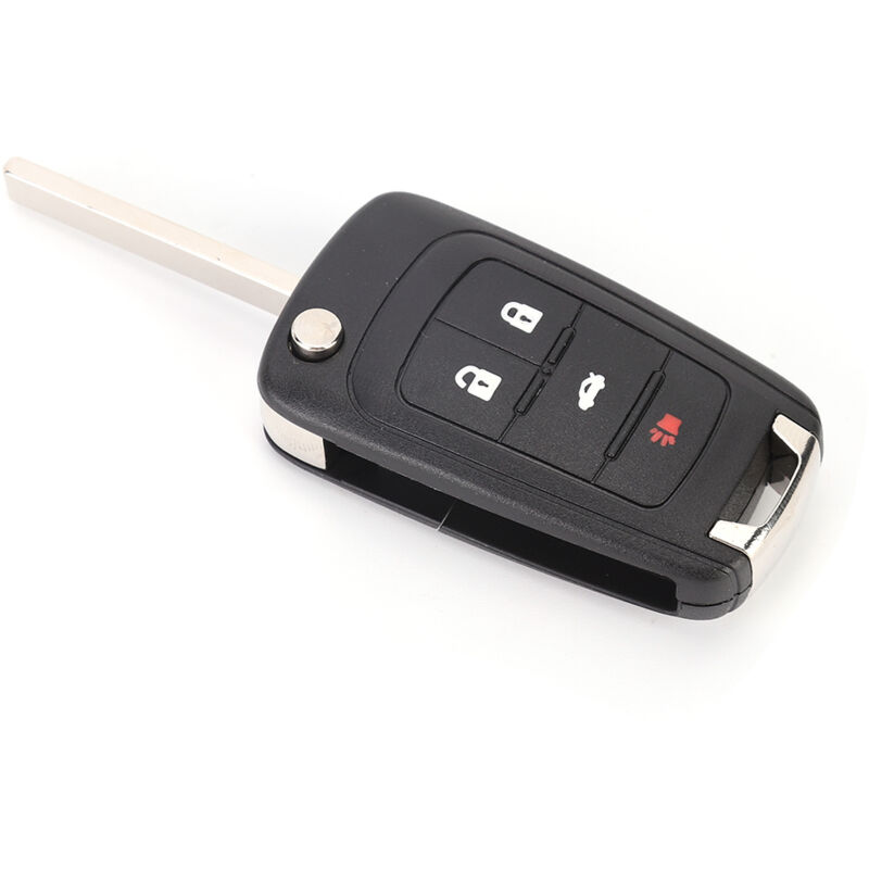 foto del prodotto eosnow custodia protettiva per chiave remota a 4 pulsanti con vibrazione per auto, custodia nera di ricambio adatta per chevrolet