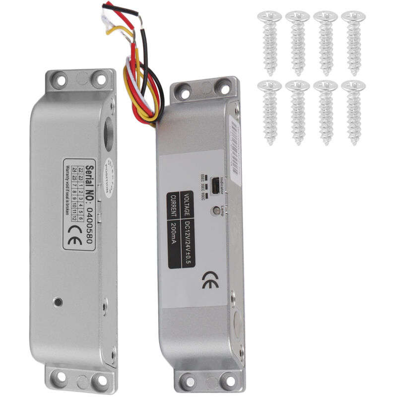 foto del prodotto eosnow dc12v 24 v bulco di bullone elettrico a bassa temperatura 0 3 6s delay 4 fili per legno metallo porta antincendio