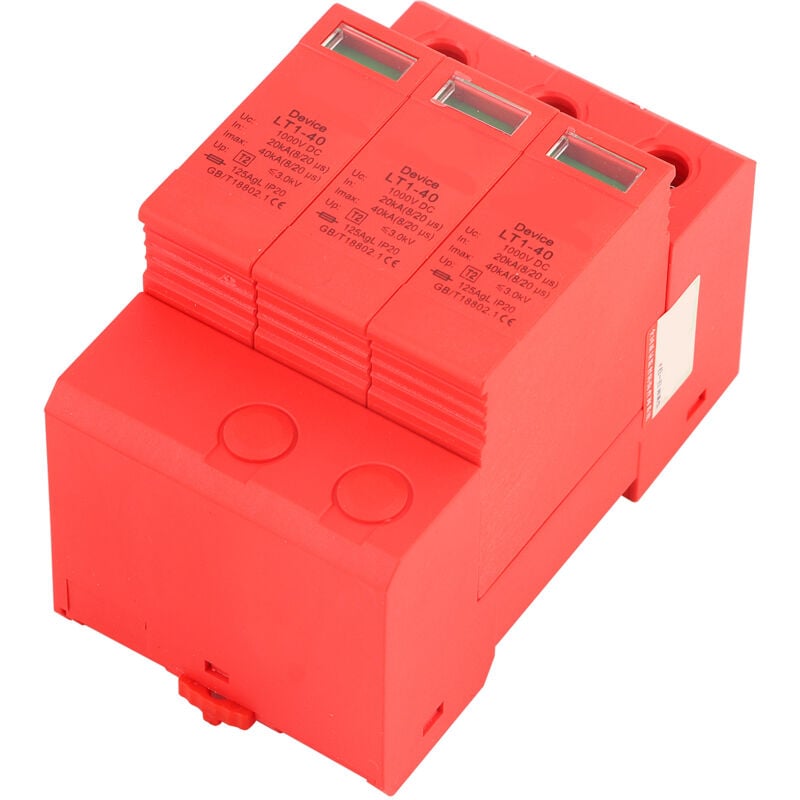 foto del prodotto eosnow dispositivo scaricatore di sovratensione cc 3p 3,0 kv per protezione contro i fulmini 3p40ka 