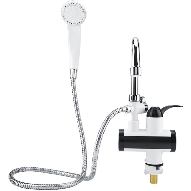 foto del prodotto eosnow doccia rubinetto a temperatura istantanea, con display della temperatura, rotazione a 360 rubinetto acqua calda elettrico eu 