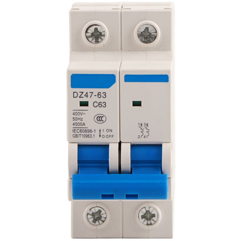 foto del prodotto eosnow dz47 63 interruttore pneumatico di protezione dalle perdite dell interruttore miniaturizzato 2p 400 v ca 63 a 