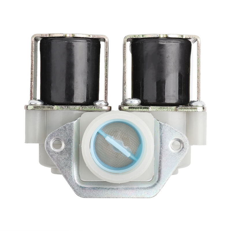 foto del prodotto eosnow elettrovalvola ingresso acqua a doppia testa normalmente chiusa dn20 g3 4 dc 12v per lavatrice
