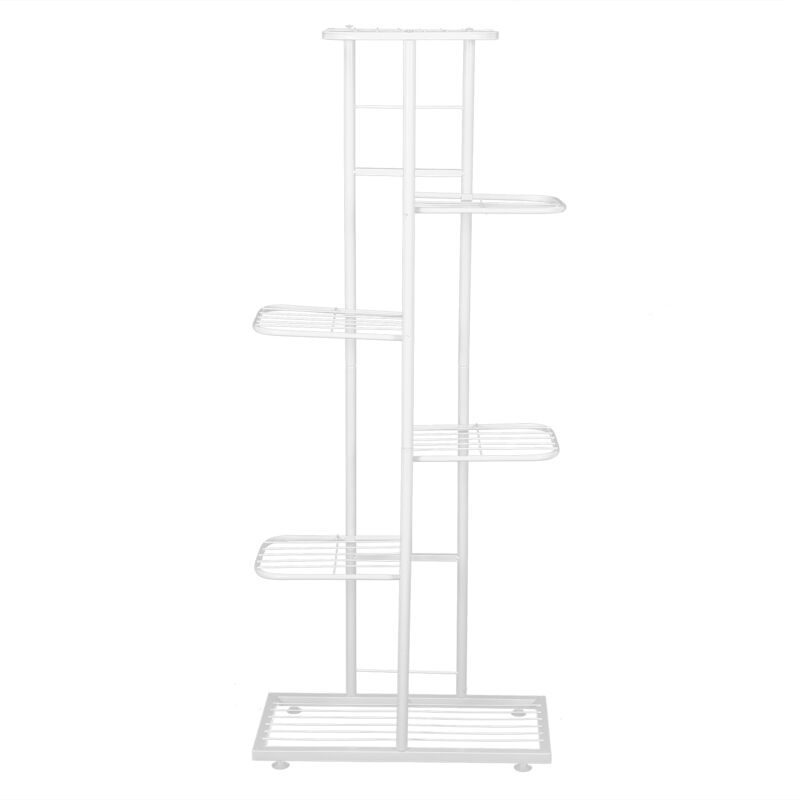 foto del prodotto eosnow espositore per fioriera con supporto per vasi per piante da fiore a 6 livelli, per la decorazione di giardini interni ed esterni. bianco