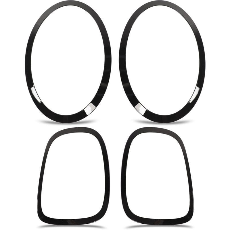 foto del prodotto eosnow finiture di copertura surround per faro posteriore nero lucido per f55 f56 f57 one cooper s jcw 2014 