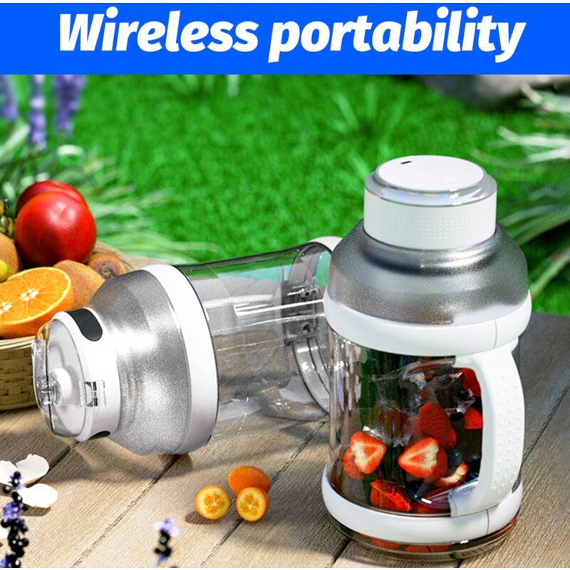 foto del prodotto eosnow frullatore portatile sportivo succo da viaggio ricaricabile usb da 68 once per frullati e frullati 18.000 giri min borraccia grande senza fili