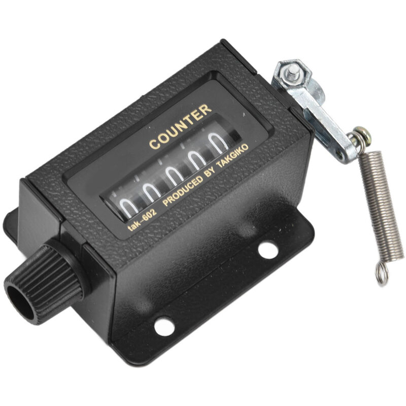 foto del prodotto eosnow funzione di ripristino del contatore meccanico design durevole dello specchio in vetro trasparente strumento di conteggio accurato a 5 cifre