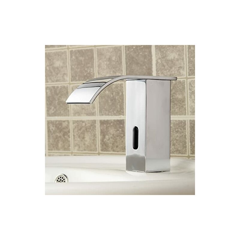 foto del prodotto eosnow gangang sensore automatico rubinetto senza contactless square body lavandino automatico bagno rubinetto touchless infrarossi cascata