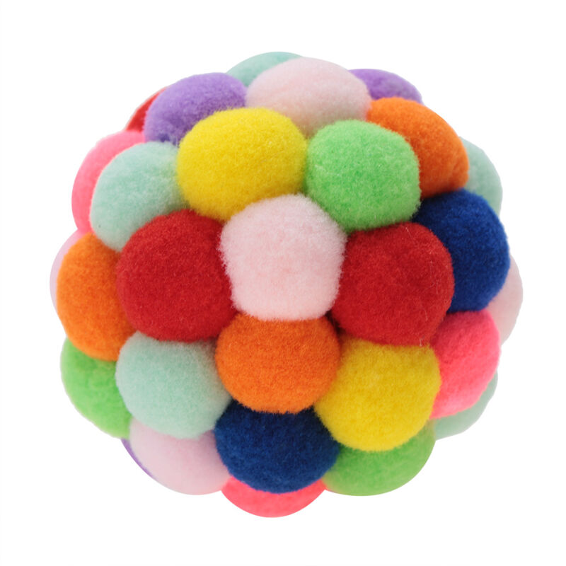 foto del prodotto eosnow giocattolo di peluche colorato per animali domestici che gioca a palla cane cucciolo gatto esercizio strumento di addestramento interattivo s