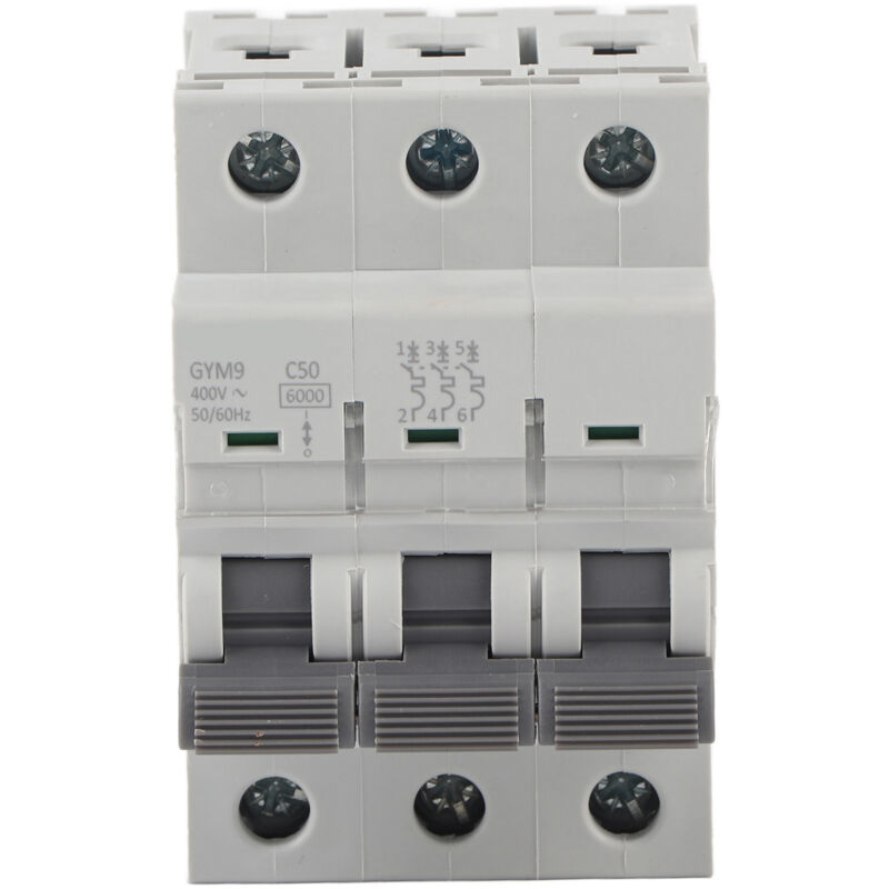 foto del prodotto eosnow interruttore automatico gym9 c65 3p 400vac 50 60hz ip20 protezione contro le perdite elettriche interruttore automatico corrente