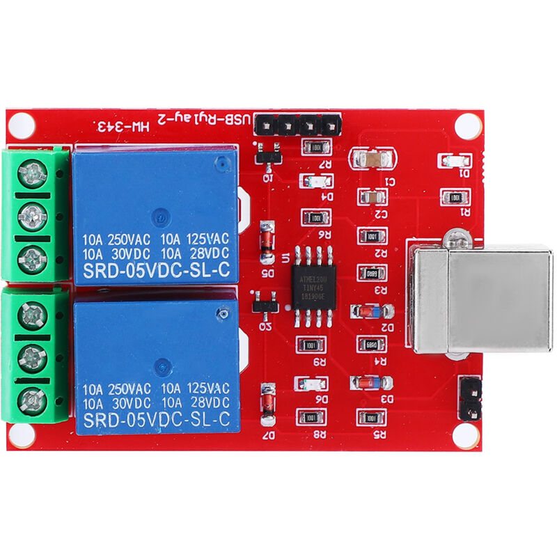 foto del prodotto eosnow interruttore di controllo usb 5v modulo rel a 2 canali interruttore di controllo intelligente per pc per computerinterruttore di controllo usb