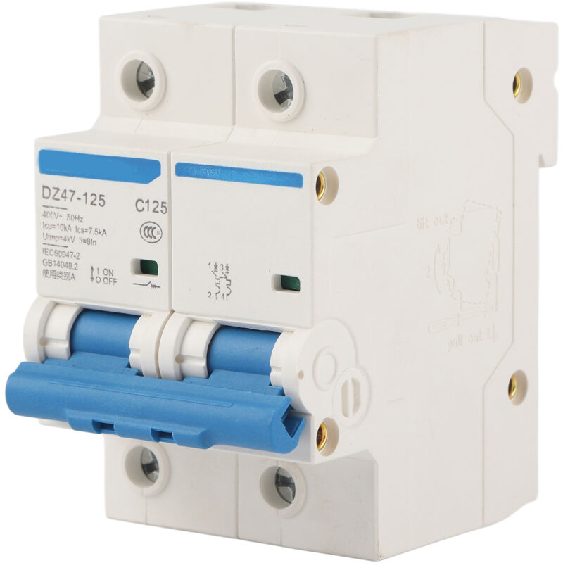 foto del prodotto eosnow interruttore di protezione dalle perdite 400v 80 100 125a dz47 125 2p interruttore automatico miniaturizzato corrente 125a 
