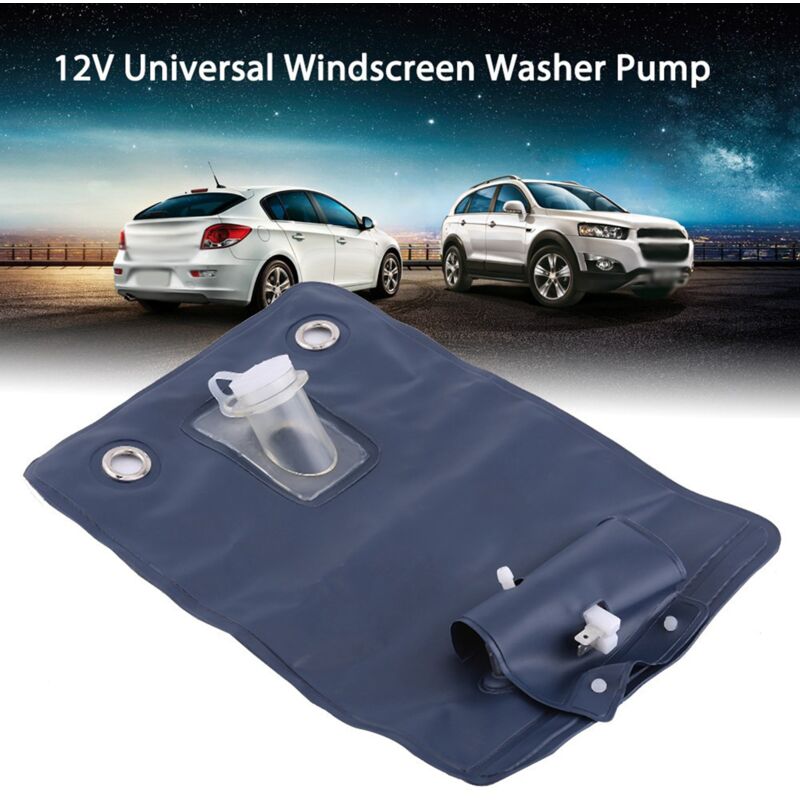 foto del prodotto eosnow kit borsa pompa lavavetri universale 12v con interruttore a pulsante jet per auto d epoca