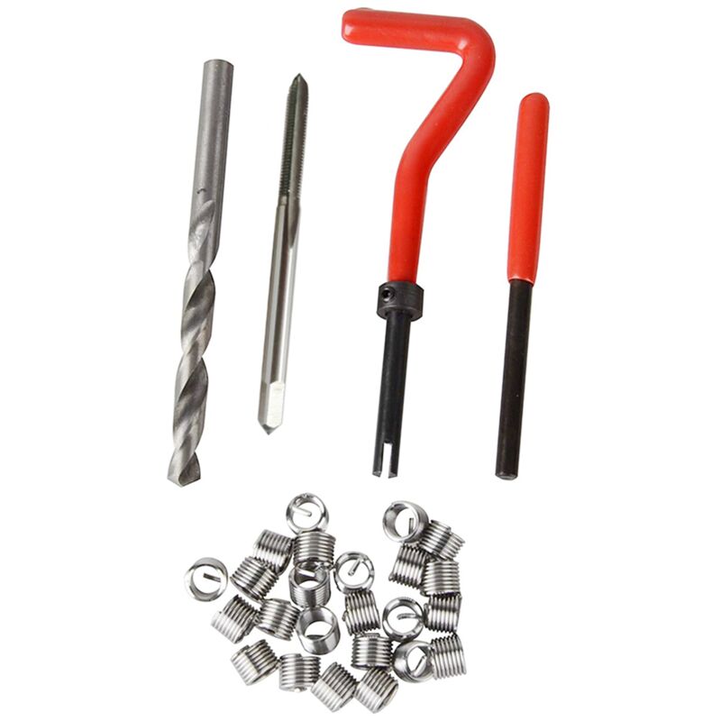 foto del prodotto eosnow kit di inserti di riparazione filettatura metrica da 30 pezzi m3 m4 m7 m9 m11 car pro coil tool m3 0.5
