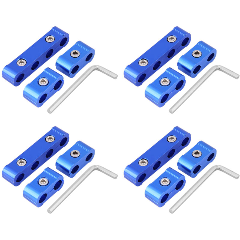 foto del prodotto eosnow kit di montaggio morsetto separatore tubo flessibile intrecciato per candela motore da 12 pezzi per 8mm 9mm 10mm