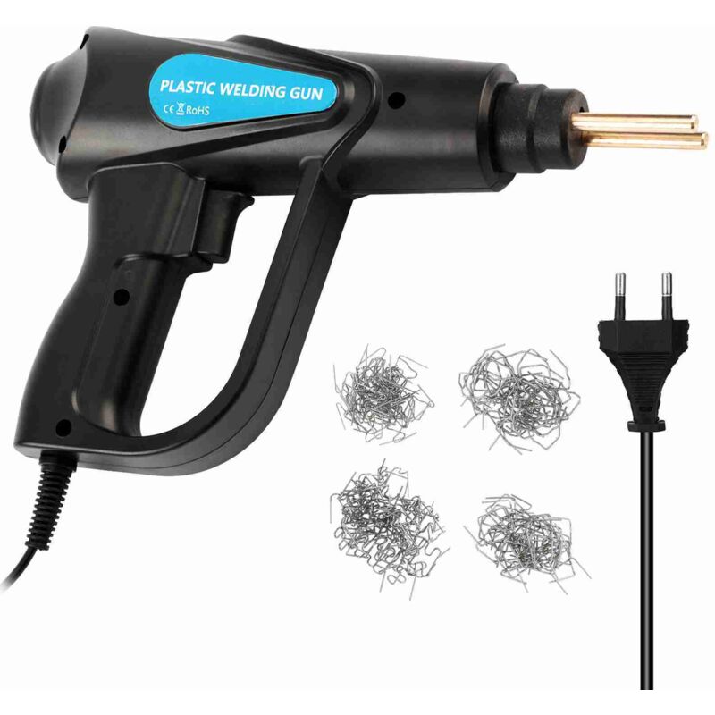 foto del prodotto eosnow kit di riparazione per paraurti per auto da 70 w per saldatrice di plastica con 4 tipi di cucitrici per la riparazione