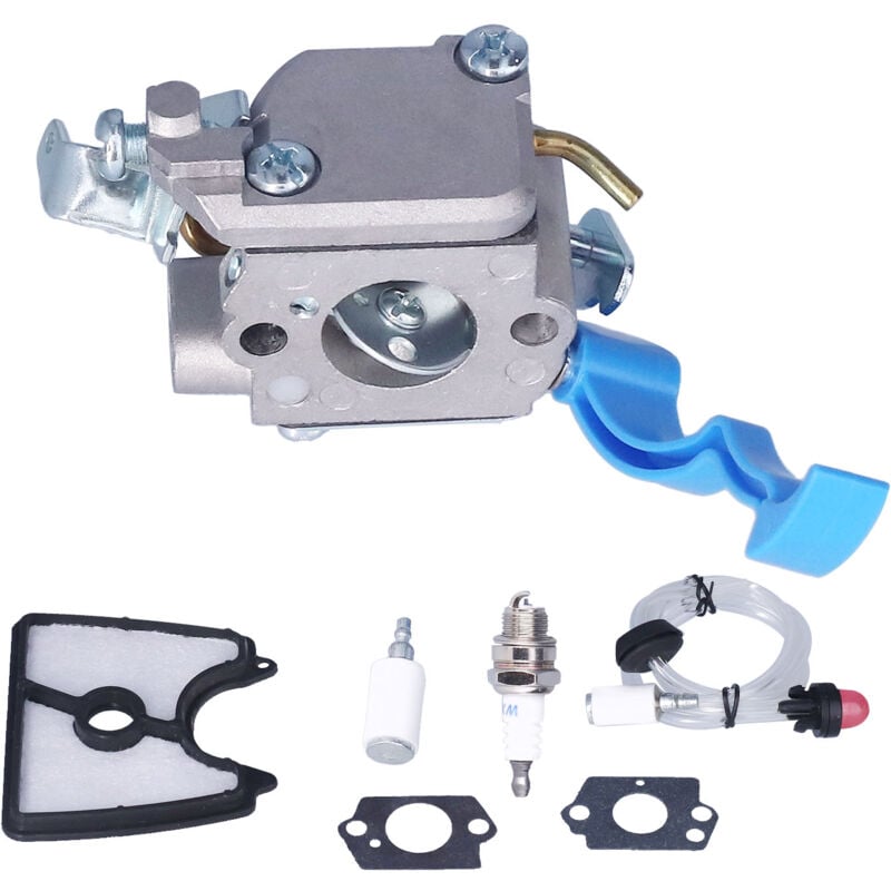 foto del prodotto eosnow kit filtro aria carburatore filtro carburante per husqvarna 125b 28cc 2 tempi 170 mph soffiatore di gas pneumatico portatile