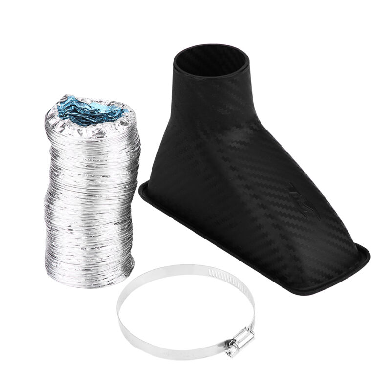 foto del prodotto eosnow kit imbuto tubo di ingresso turbina turbo aspirazione aria paraurti anteriore modificato universale per auto quadrato