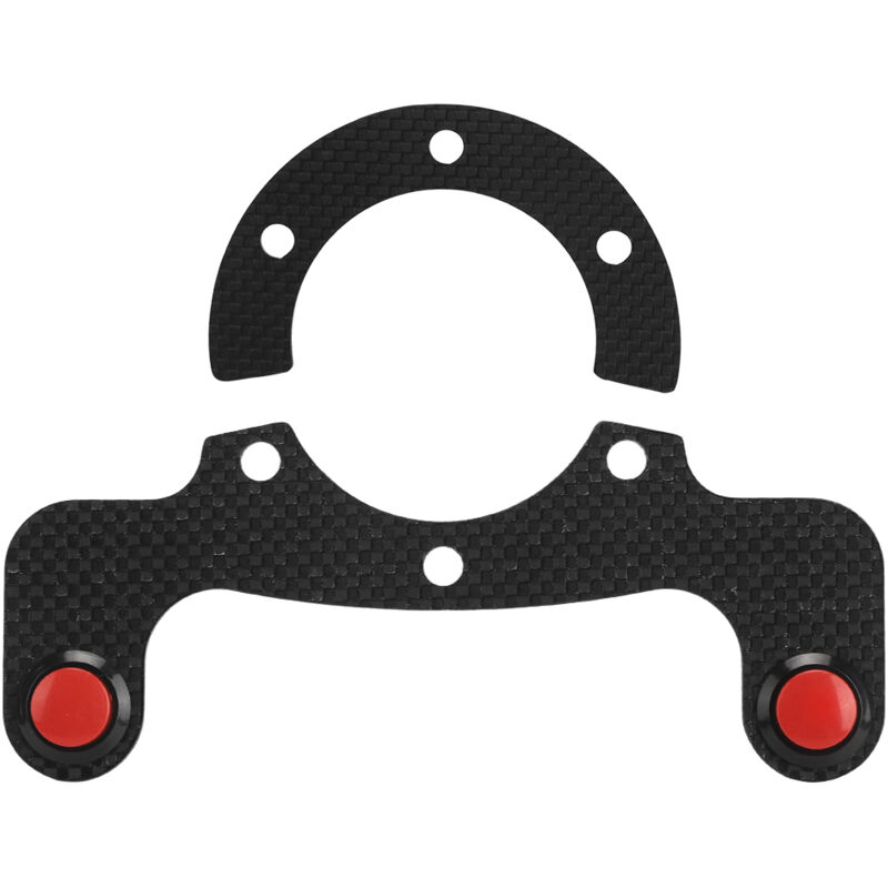 foto del prodotto eosnow kit pulsanti clacson esterni in fibra di carbonio per volante momo omp nardi sparco a 6 bullonidoppio pulsante
