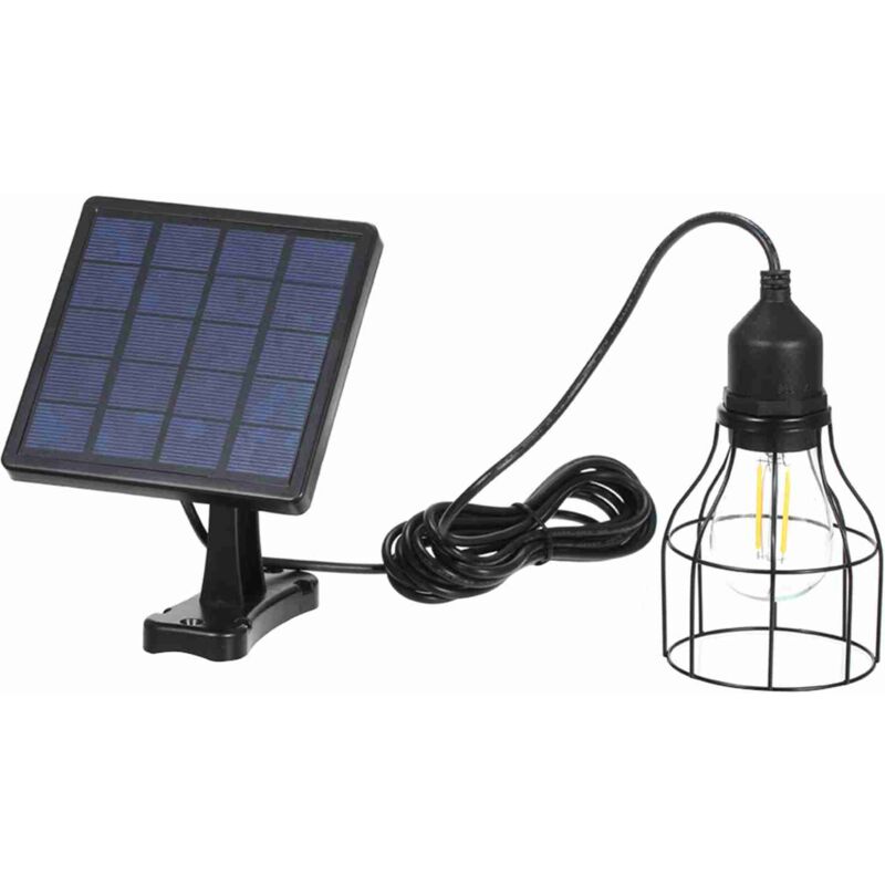 foto del prodotto eosnow lampada a sospensione ad energia solare, lampada da esterno e27, luce sensibile, resistenza all acqua ip65, per giardino, cortile, patio,