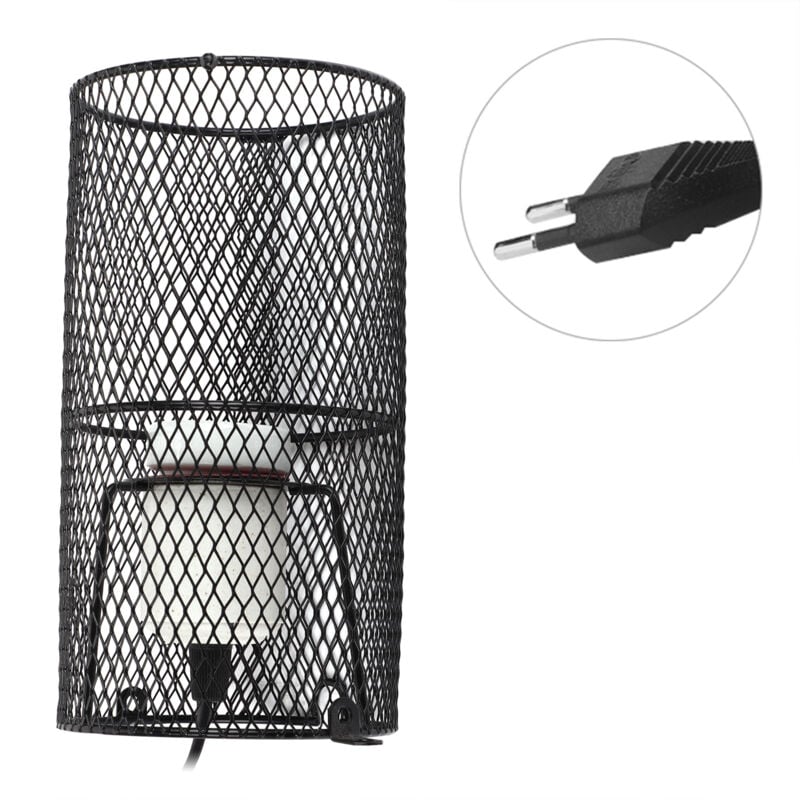 foto del prodotto eosnow lampada riscaldante in ceramica per rettili con staffa anticaldo per tartaruga lucertola serpente